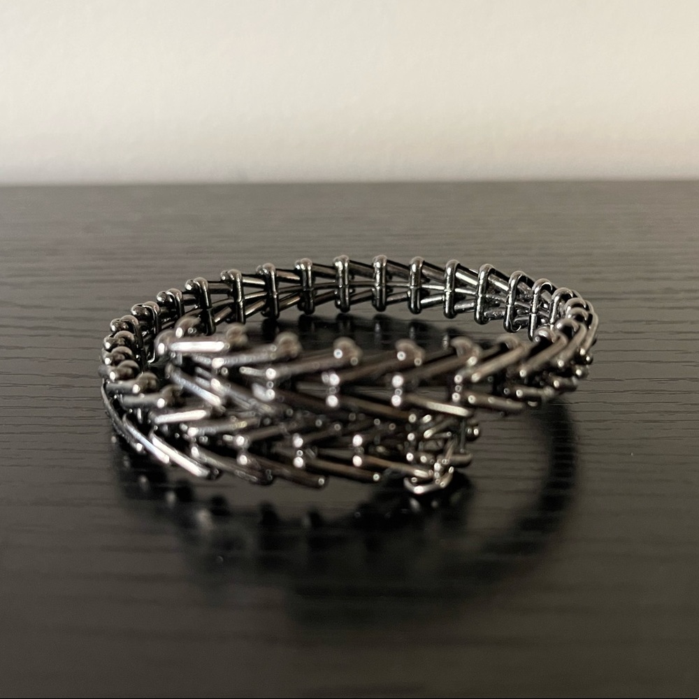 Alex and Ani gunmetal tone gray bracelet wrap gypsy